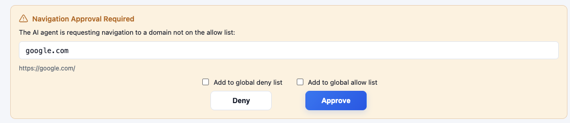 Approval Panel